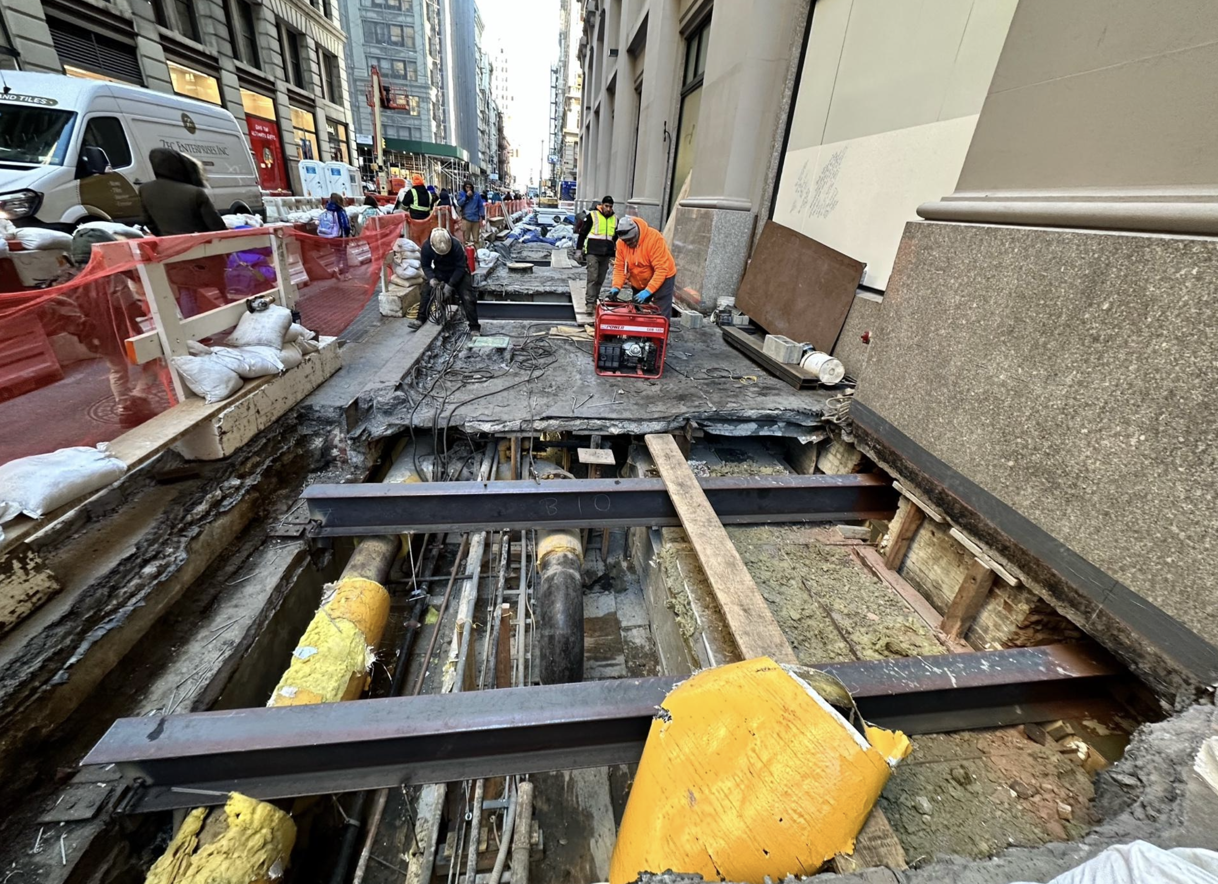 Structural steel fabricators in NYC at 15 Central Park West by Malatesta Paladino, providing custom steel fabrication and fireproofing services for commercial buildings.