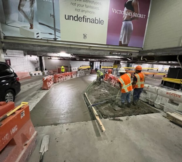 Local Law 126 compliance repair for a parking garage in NYC by Malatesta Paladino, serving commercial property owners across all five boroughs.