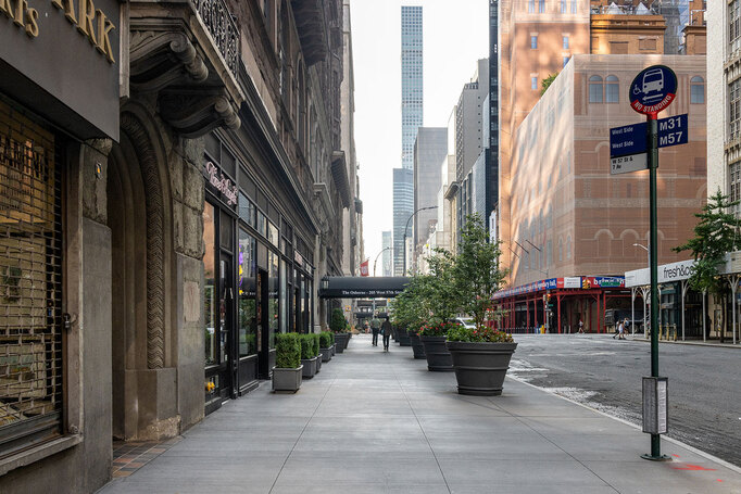 Vaulted sidewalk repair by concrete contractors in NYC, Malatesta Paladino, specializing in structural reinforcing and vault replacement.