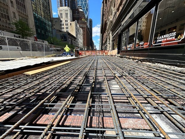 Structural steel fabricators in NYC vault repair and restoration by Malatesta Paladino